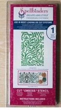 Spellbinders Shapeabilities Die Botanical Swirls Expandable Background Leaves