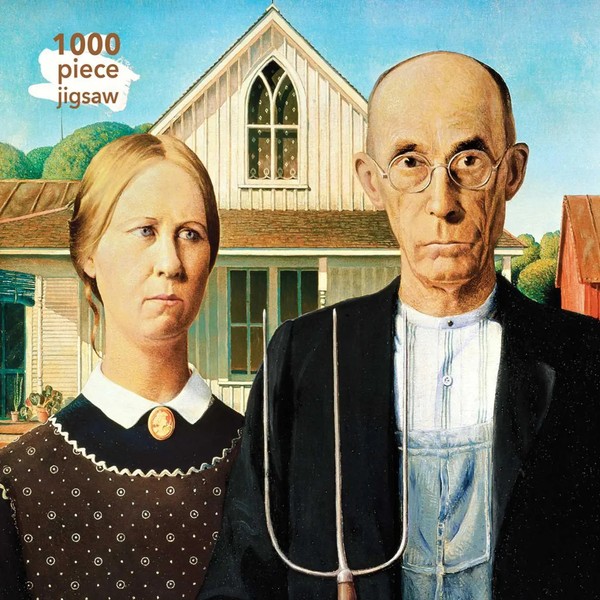 Adult Jigsaw Puzzle Grant Wood: American Gothic | 1000-Piece Jigsaw Puzzles-image
