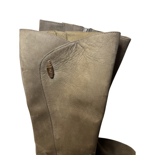 Timberland Brown Suede Tall Zip Up Riding Boots Women's Sz 8 68379 Leather EUC - Picture 7 of 11