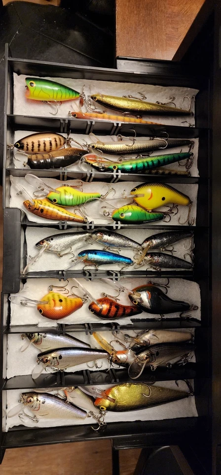 Colección de señuelos vintage Bagleys Heddon Excalibur 191 con caja sin precio base Foto 3 de 4