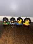 Jazwares Rubber Ducky Lot Of 4 - DC Comics Superheroes - Batman, Superman, Robin