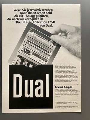 Dual HiFi Collection Stereoanlage 1983 Vintage Ad Werbung Reklame