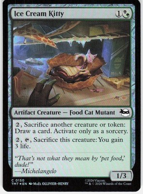 Ice Cream Kitty Foil 150 Teenage Mutant Ninja Turtles Magic the Gathering