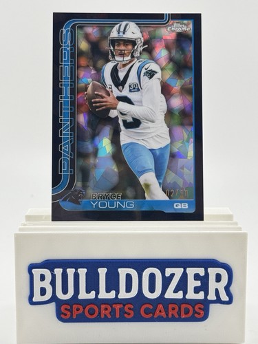 2025 Topps Chrome Sapphire Bryce Young Black Refractor /10