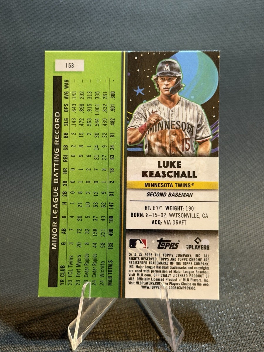 2025 Topps Cosmic Chrome - Luke Keaschall #153 Refractor (RC) for