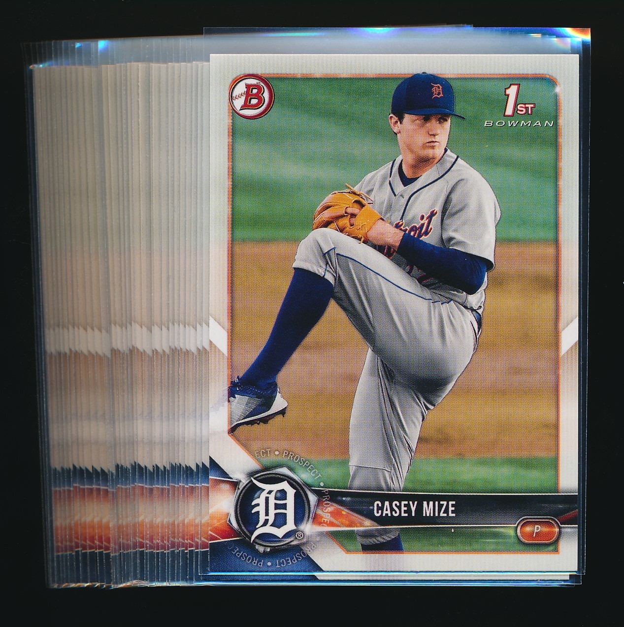 (x31)  2018 Bowman Draft #BD-1 Casey Mize 1st (RC) Lot - Detroit Tigers