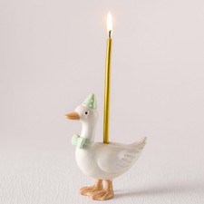 Silly Goose Cake Candle Holders with Birthday Candle One Birthday Party Suppl...