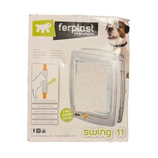 Ferplast Swing 11 4-fach Verriegelung weiß Hundetürklappe - Medium (unvollständig)