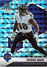 2021 Panini Mosaic #23 Patrick Queen Prizm Reactive Blue
