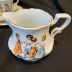 Antique Porcelain Child’s Tea Set w/Children Washing & Playing 23 Piece Germany  — photo 7