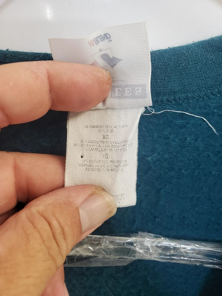 Jerzees NuBlend Cárdigan Suéter Para Hombres XL Verde Botón Frontal Bolsillos Polares Foto 3 de 4