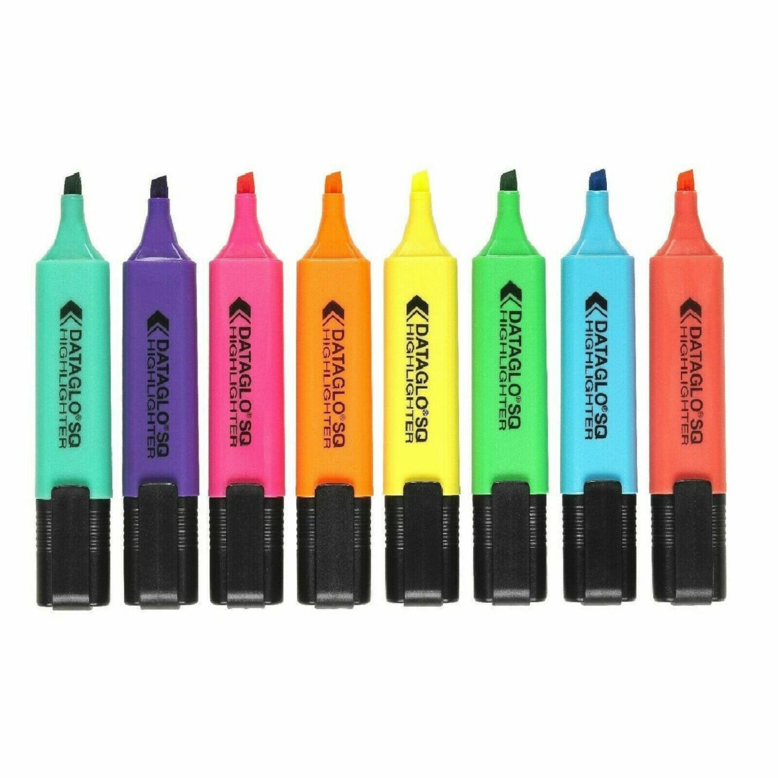 ValueX Chisel Tip Flat Barrel Highlighter Pens 1-5mm Line - Assorted Colours (Pa