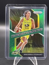2021 Panini Prizm WNBA Dominance Green #1 Breanna Stewart Seattle Storm