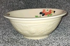 Vintage Royal Oven Serve Homer Laughlin Fiesta Pattern Floral Mixing Bowl 8 3/4 