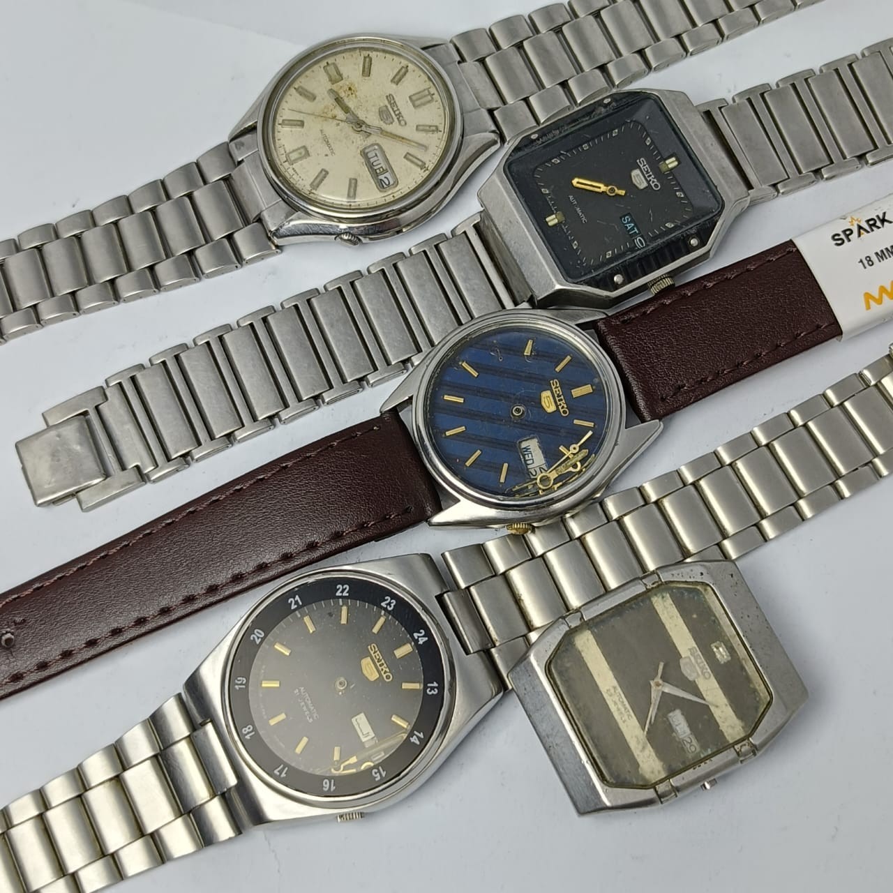 Men’s Lot Parts Automatic or Seiko 5 Vintage Watches of Repair For - vintagewatches.pk