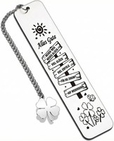 GlüCksbringer Metall Lesezeichen,Abschiedsgeschenk Kollegen,Mutmacher