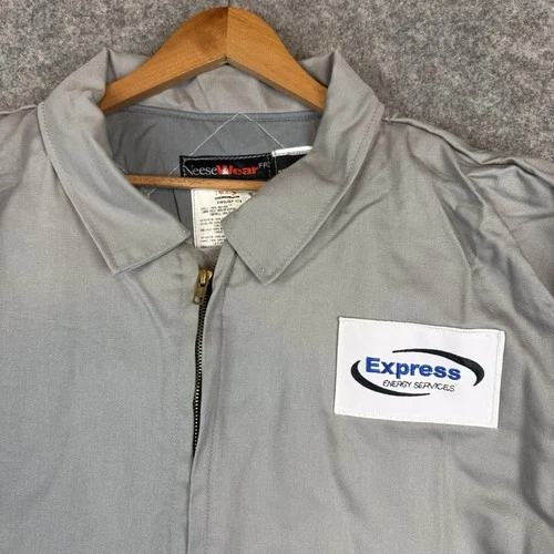 NeeseWear FR Indura Westex Jacket Mens XL Gray Flame Resistant Canvas Quilted image 3