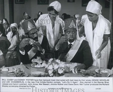 1975 Press Photo Bill Cosby & Sidney Poitier in "Let's Do It Again" - DFPG48375