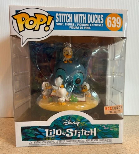 FUNKO POP VINYL #639 -- Disney Stitch With Ducks Deluxe Figure -- Box Lunch Exc