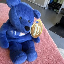 Salvino Bammers Drew Bledsoe Beanie Bear Plush New England Patriots 11