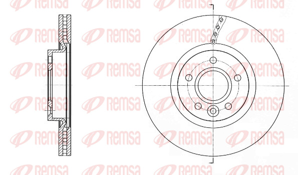 Remsa 2X Bremsscheibe Vorne Ø300Mm BelüFtet FüR Volvo V40 SchräGheck 525 526-image