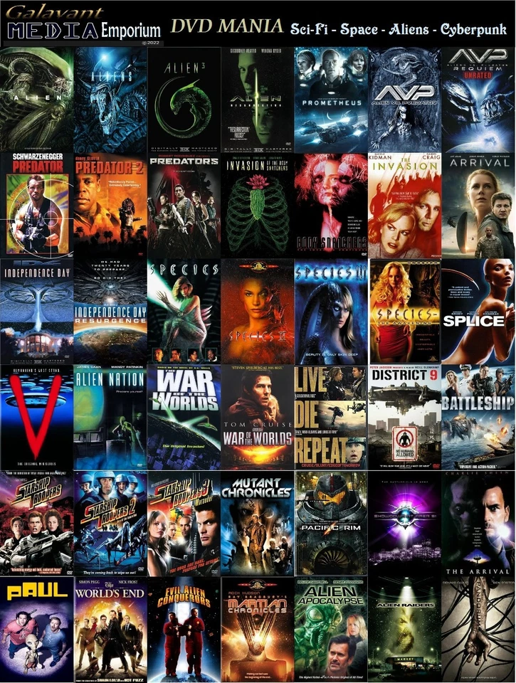 DVD Mania Pick Your Movie Marvel DC Sci-Fi Aliens Cyberpunk Combine Ship DVD Lot - Image 4 of 4