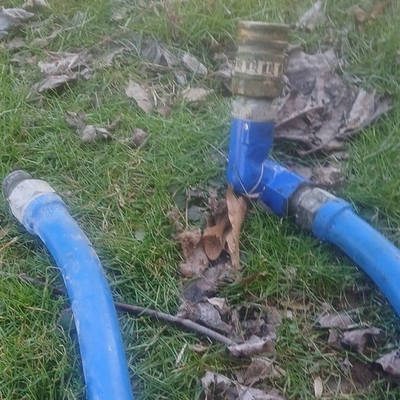 #ad Hozelock Blue Hose with Brass Fitting Adapter and Durable Metal Fittings $150.00