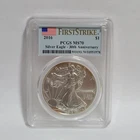 2016 $1 American Silver Eagle PCGS MS70 First Strike 30th Anniversary Toning