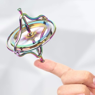 Creative Educational Metal Finger Gyroscope Top Toy Gift Dazzling A
