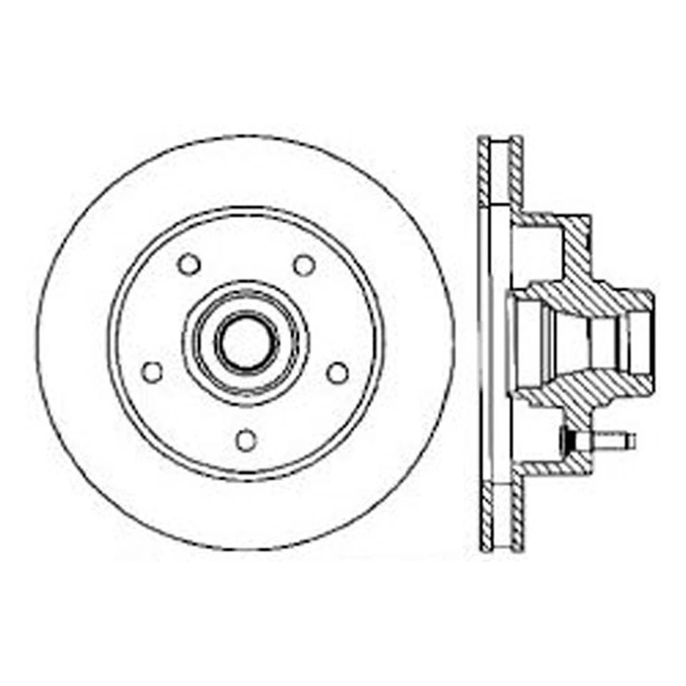 SET-CE121-67026-2 Juego de discos de freno delanteros de 4 ruedas ABS para Ram Van Foto 3 de 4