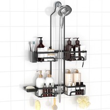 Shower Caddy Hanging for Handheld Showerheads Adjustable Split Shower Caddy, ...