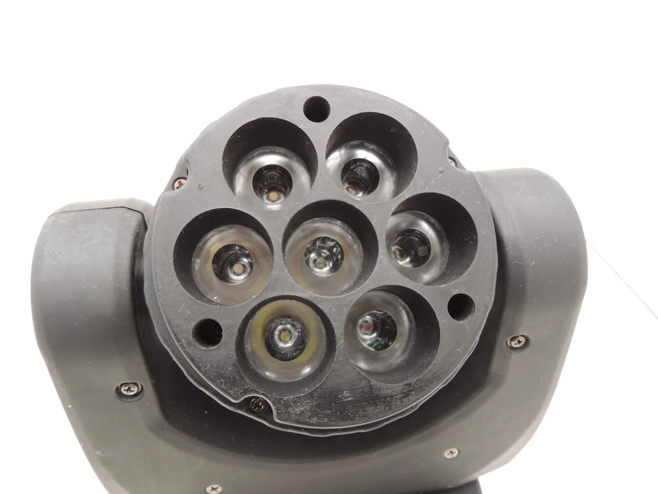 TSSS 7-LED Stage Lighting Beam Mini LED Moving Head DMX w/ Mounting Bracket - Image 2 of 4