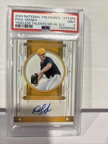 2024 National Treasures - Timeless Talents Auto Paul Skenes 13/25 PSA   9 Rookie