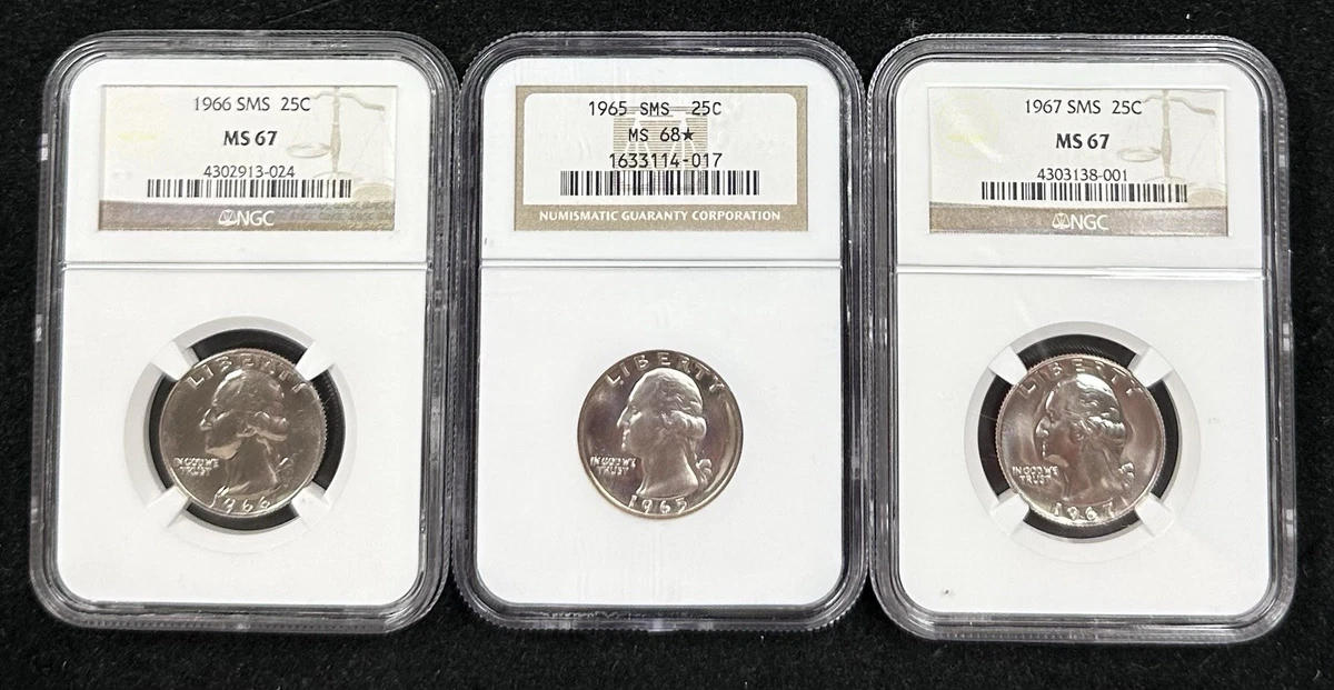 1966 Grade MS 68 Washington Quarters (1932-1998) for sale | eBay