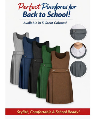 Mädchen Schule Latzhose Plissee ärmellos Uniform Kleid klassische Passform