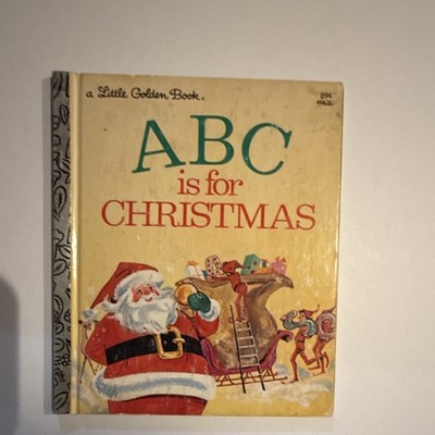 Little Golden Books ABC is for Christmas Book 1974 Jane Werner Watson Augustiny