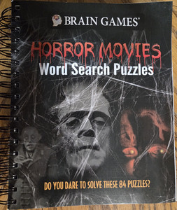Brain Games Horror Movies Word Search Puzzles Spiral Bound Booklet