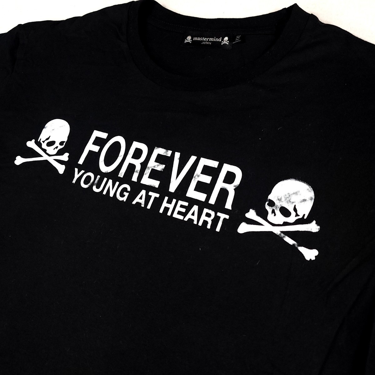 Mastermind Japan Forever Young at Heart Love & Peace Shirt Black