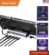 Upgraded Docking Station 4K 120Hz for Steam Deck OLED/ROG Ally X/Legion Go S/...
