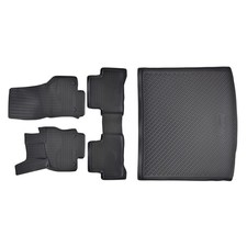 Gummimatten + Kofferraumwanne Set Passend Für VW Touran 3 5T Ab 2015