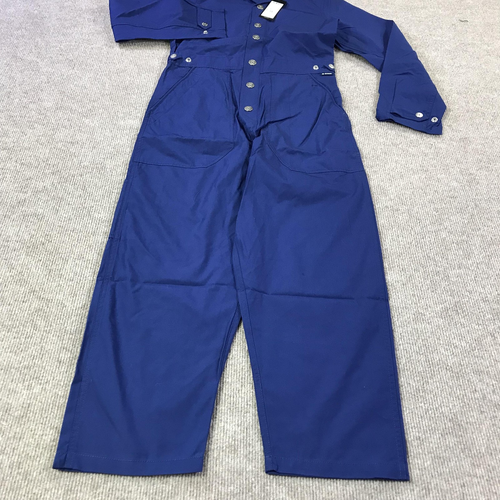 G-Star RAW Jumpsuit Womens XS Ballpen Blue Relaxed L/S Workwear D23038-C973 image 2