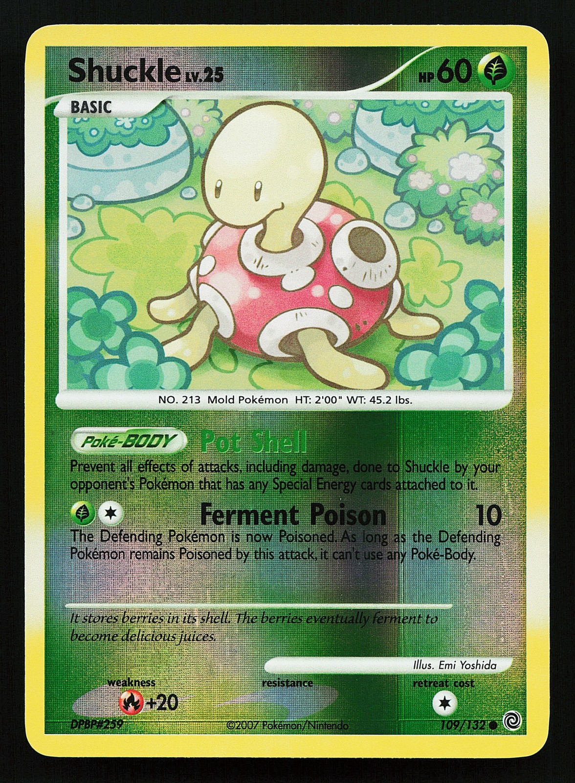 Shuckle 109/132 Reverse Holo Secret Wonders Pokémon Card
