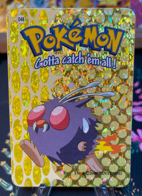 Venonat #048 - Vintage Vending Machine Prism Sticker 2000 - Pokemon 