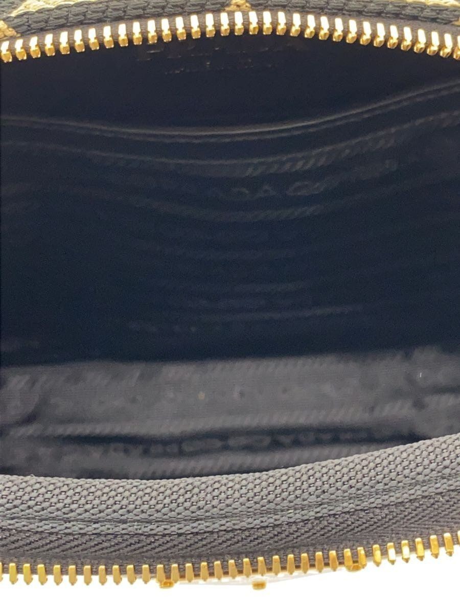PRADA Shoulder Bag Embroidery Fabric Canvas BEG Total Pattern 2VH069 Used thumbnail 6