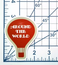 Hot Air Balloon Vinyl Sticker - Around the World Die Cut Durable Ready to Ship