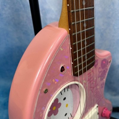 Fernandes ZO Pink Hello Kitty mini travel guitar 2000s | eBay