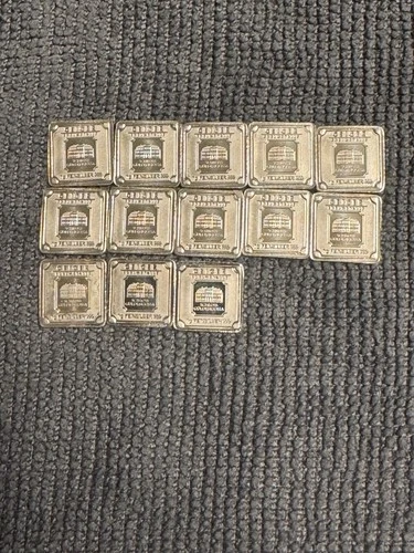Geiger 1 Gram Silver Bars (13 Total) With Original Case .999 Fine