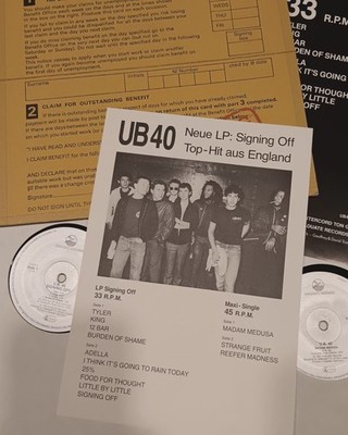 UB40 VINYL LP + MAXI (!)  80 Near Mint ''Signing Off'' Dub Reggae Pop 70s 70er 80