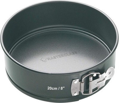 MasterClass Springform, rund, 20 cm, Karbonstahl 1 mm, mit losem Boden, PTFE,...