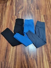 Old Navy Active Athletic/ Workout Pants 3 Pr Black Turquoise Gray Sz Medium